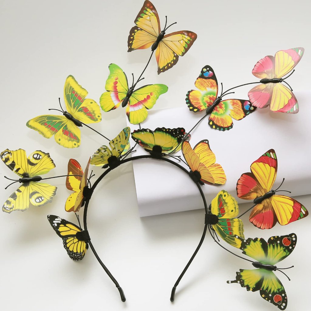 Butterfly Headband Fascinators For Women Halloween Butterfly Headpieces Merry